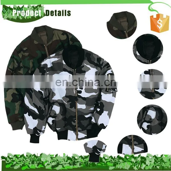 2017 New Arrival Camouflage Winter Bomber Jacket for Men photo-2