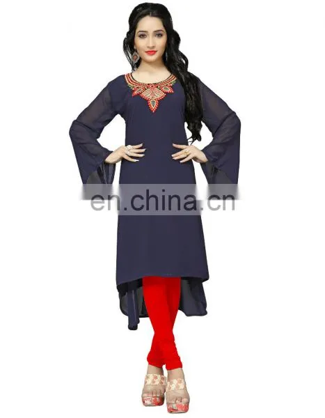 Stylish Party Wear Stitched Georgette Kurtis 2017
