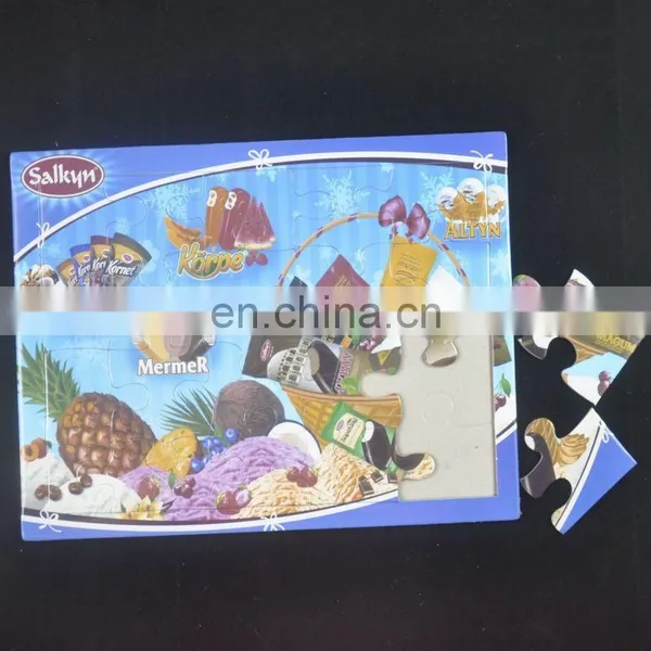 High Quality Custom Kids Cardboard Puzzle