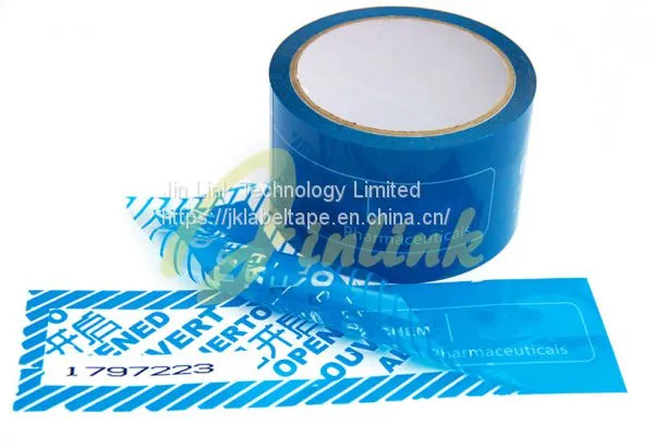 Full Residue Tamper Evident Security Tape,Tamper Proof Security Tape,tamper Security Bag