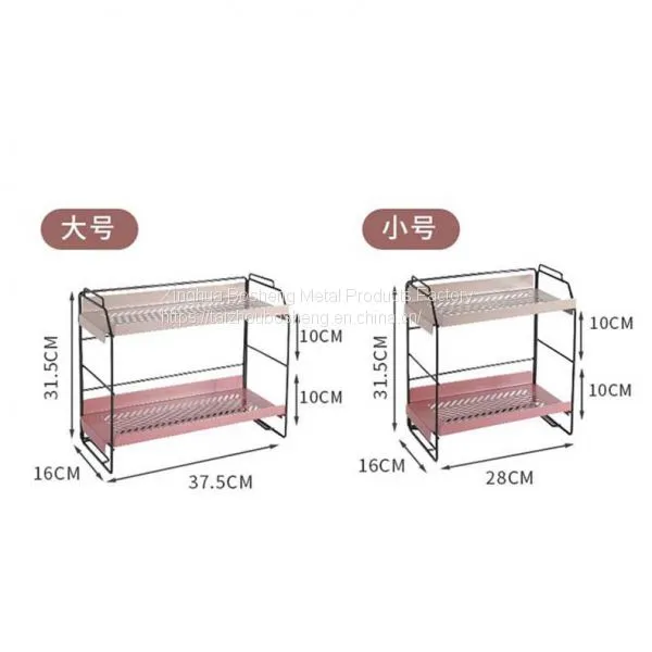 Customized Desktop Shelf Cosmetic Storage Rack Multi-Layer Iron Home Nordic Style Skin Care Shelf photo-4
