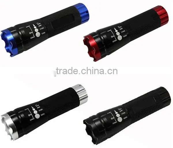 Battery Opertated Zoom Torch Led Flashlight photo-2