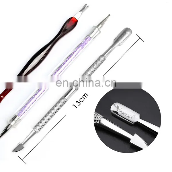 New Venalisa Manicure Tool Set Nail File Stainless Steel Dead Skin Scissor Dead Skin Fork Manicure Remover Nail Brush Tools Set photo-5