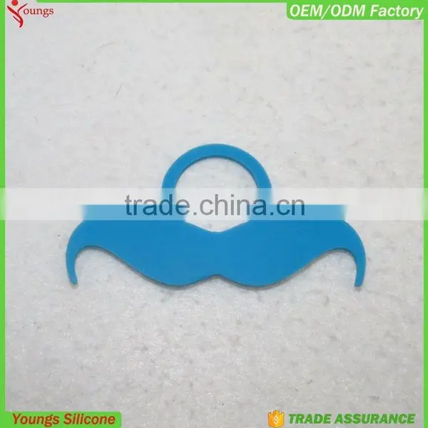 Promotion Identification Silicone Beard Wine Glass Marker/Wine Glass Charms/Plastic Glass Clip photo-6