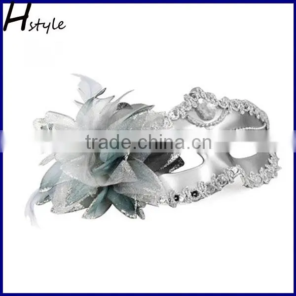 Black Metal Venetian Masquerade Party Mask With Rhinestone MJA100 photo-2