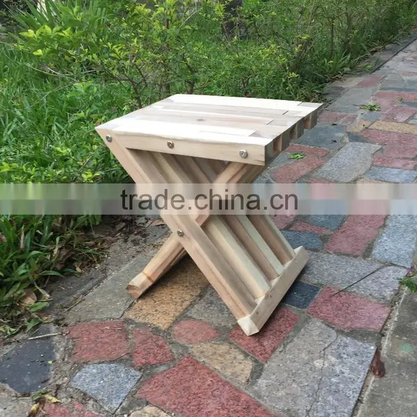 New Garden Outdoor Folding Stool - Wooden Foldable Bar Stool Chair - Made in Vietnam Products photo-4