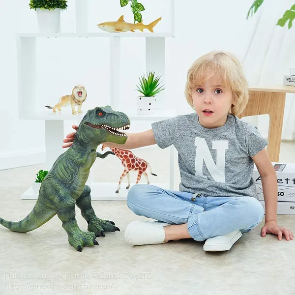 New Jurassic Feathered T-Rex PVC Animals Toy T-rex Action Figures Open Mouth Tyrannosaurus Rex Dino Custom photo-2