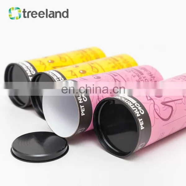 Personalized Cardboard Box Pet Nutrition Paper Canister Round Paper Tube photo-3