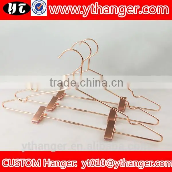 Copper Wire Hangers With Clips Metal Hangers for Clothes Quality Choice photo-2