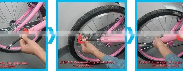 Electric Bicycle Inflator Portable Rechargeable Car Air Compressor With DC12V 220V photo-3