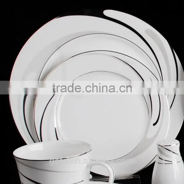 16pcs Bone China Dinnerware Set With Streamline photo-2