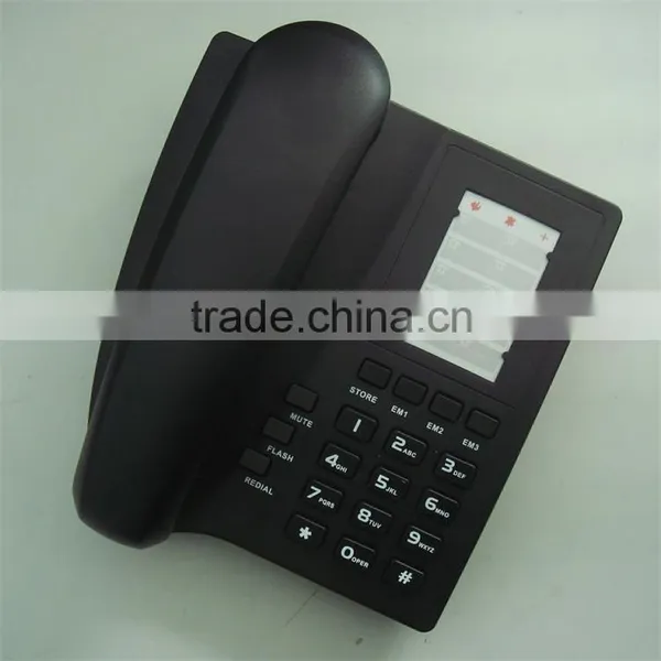 High Quality Desktop Style Speed Dial 3 Memories Basic Simple Telephone photo-3