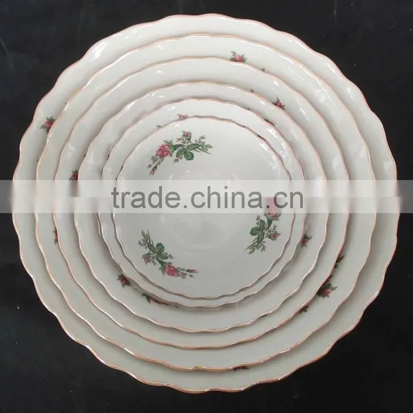 Moroccan Ceramic Bowl, Porcelain Salad Bowl Set, Ceramic Bowls With Lids photo-5