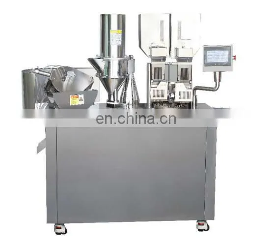 New Type Semi Automatic Double Head Cephalosporin Hard Gelatin Pill Empty Capsule Filling Machine With GMP Standard photo-2