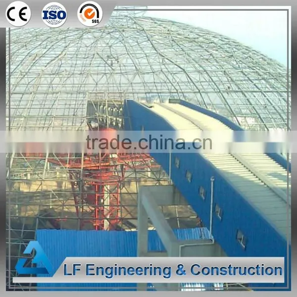 Steel Frame Structure Dome Roofing for Coal Storage photo-2