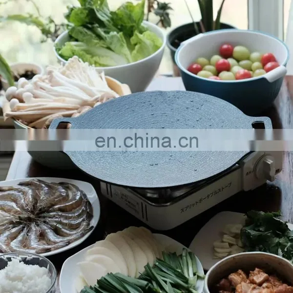 Barbecue Plate Induction Cooker Maifan Stone Korean Pot Outdoor Teppanyaki Household Business Bbq Camping Plate photo-5