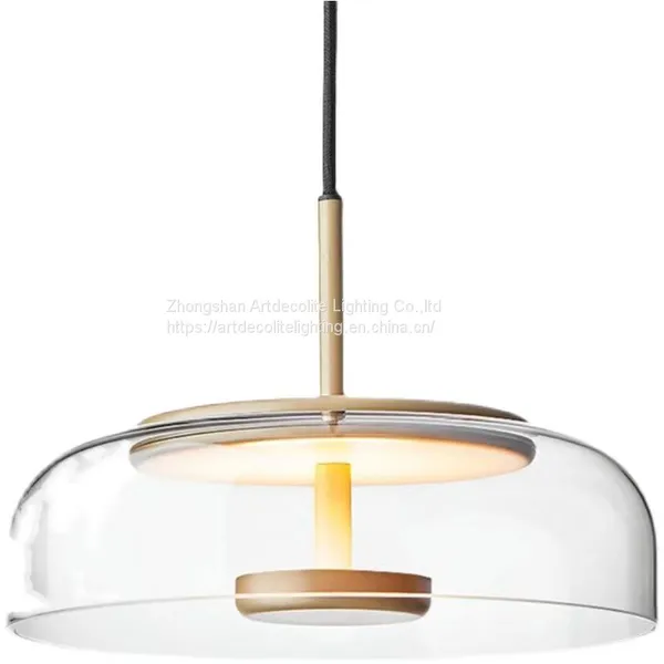 Artdecolite Modern LED Glass Hanging Pendant Light Fixtures photo-3