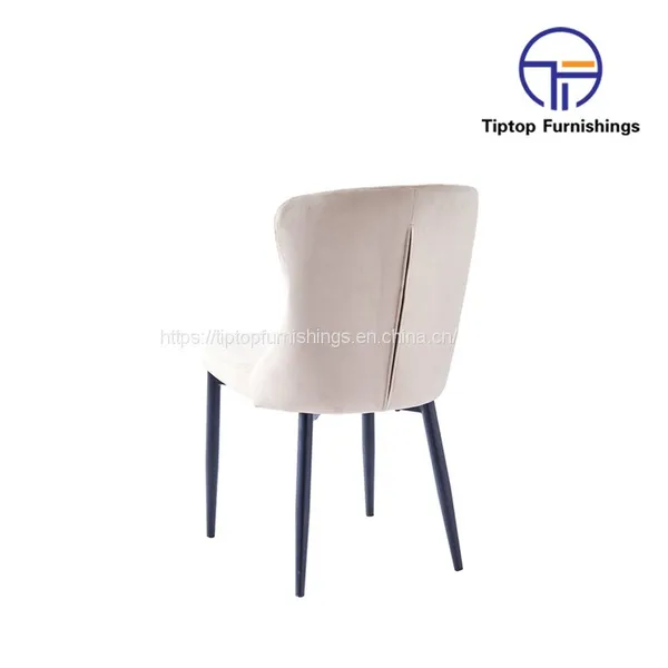Tiptop Wholesale Restaurant Luxury Indoor Hotel Furniture Upholstered Leather Dining Chair photo-4