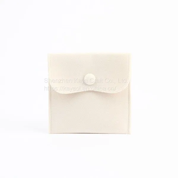 Velvet Envelope Bag Watch Jewelry Gift Flannel Button Bag