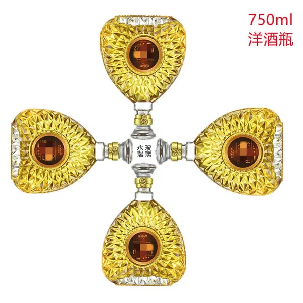 China Made Glass Bottles Wine Bottles Wine Bottles Thick Whiskey xo Glass Bottles Wholesale
