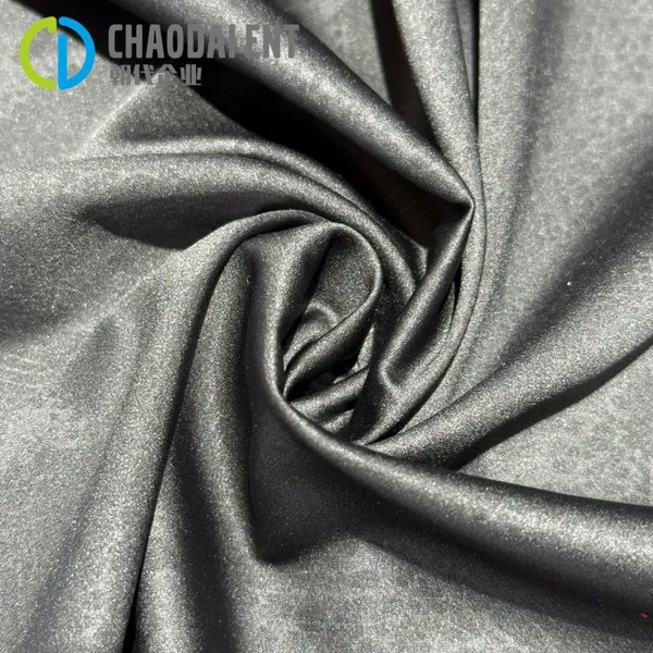 GRS 30D Satin 3D Printing 100%RPET Recycled Polyester Pongee Fabric for Down Jacket Lining photo-4