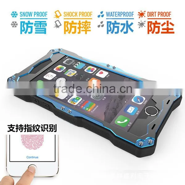 2014 New Arrival Hot Selling R-JUST Aluminum Waterproof Case for Apple Iphone 6 photo-2