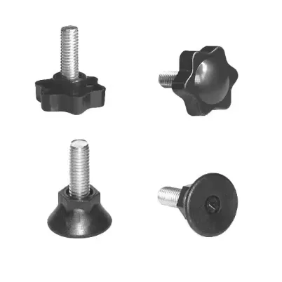 Adjusting Plum Swivel Plastic Accessories Rectangular Plug Nut Screw Adjustable Foot photo-2