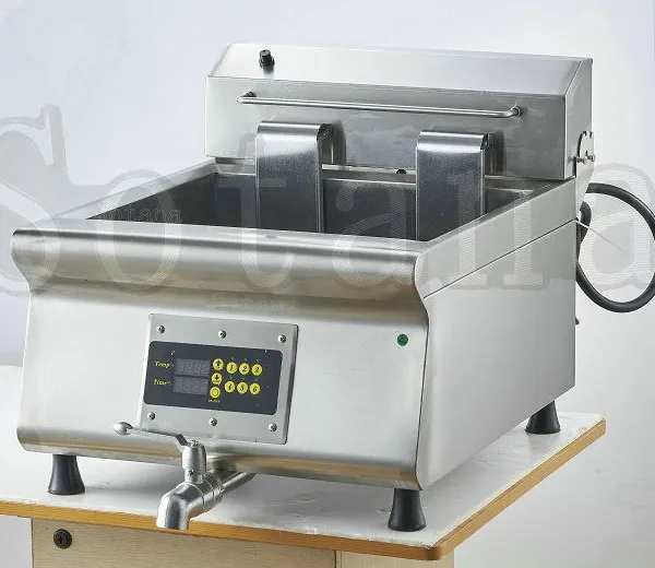 Single-cylinder Double-screen Electric Fryer With Oil Drain Valve and Computer Control photo-3