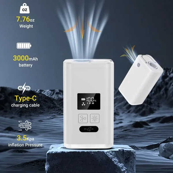 OEM Wireless Air Pump Portable Tire Inflator 5000mAh Electric Tire Pump For Vehicle photo-4