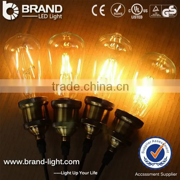 ST64 E27 Base LED Filament Light Bulb 4W 6W LED Filament Bulb Light photo-3