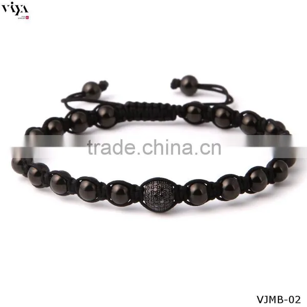 2016 New Design Chinese Knot Mens Bracelet Stainless Steel Beads Bracelet photo-5