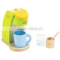 Modern Coffee Maker Toy Kitchen Wooden Toy for Children