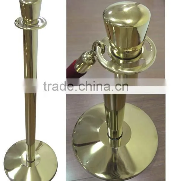 Brass Crown Rope Stanchion With Cement Base photo-3