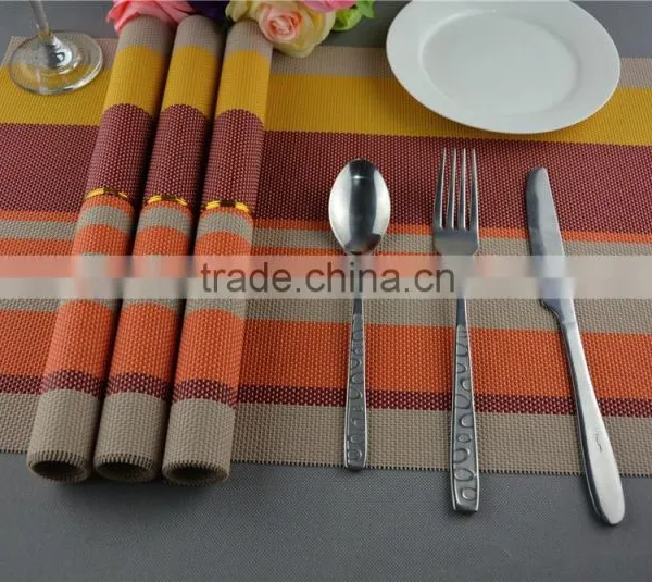 Manufacturers Selling Fashion Color Heat Insulation Pad High-grade Table Mat PVC Coasters Placemat Commodity photo-2