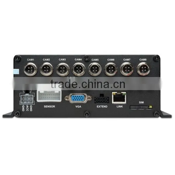 4ch Real Time Mobile Dvr Player With H.264 Compression 3g Mobile Dvr With Gps Google Map Tracking Remote Oil&power Cutoff MDVR photo-5