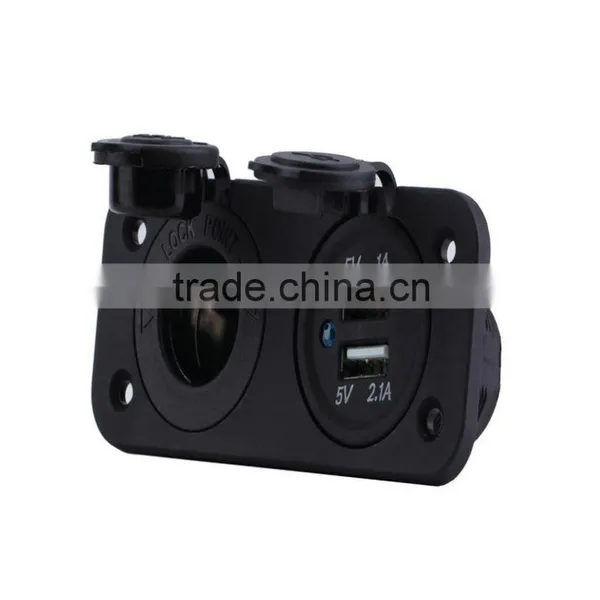12V Dual Car Cigarette Lighter Socket 2 USB Adapter Charger Digital Voltmeter Power Splitter Rechargeable Electronic Lighter photo-5