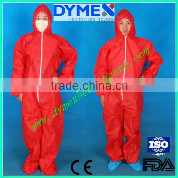 Protective Clothing Coveralls With Zipper, Attached Hood, Boots & Elastic Wrists photo-2