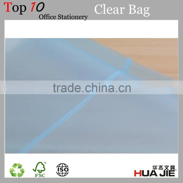 Plastic Clear A4 PP File Folder Bag With Button photo-5