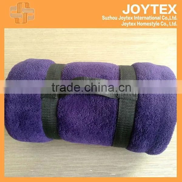 Factory China Portable Travel Blanket With Handle