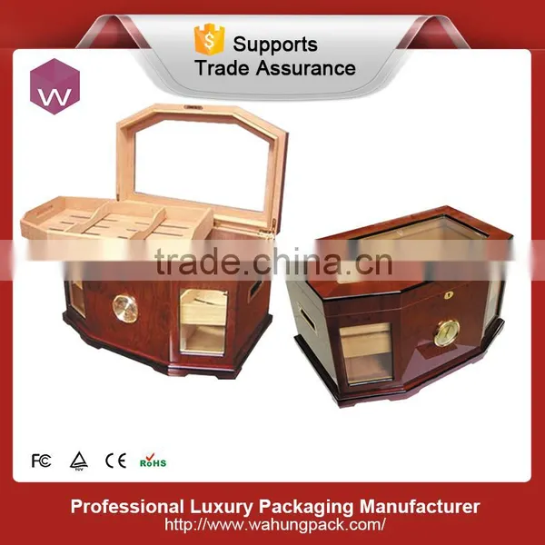 Top End Wood Spanish Cedar Square Cigar Box photo-2