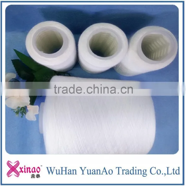 40/2 40/3 China 100% Spun Polyester Spun Yarn on Dye Tube Natural White or Optical White Yarn photo-2