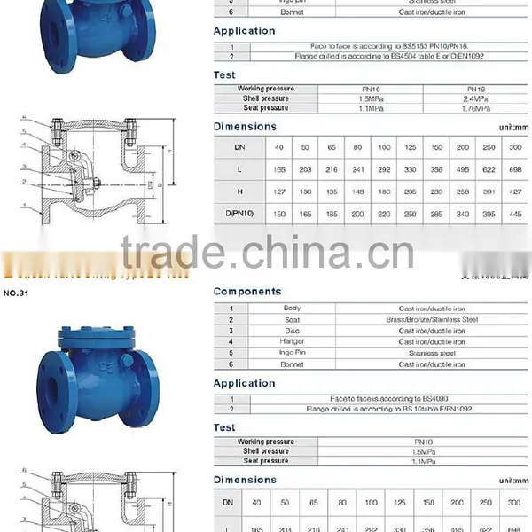 OEM Chinese Factory JIS DPS Swing Wafer Water Check Valve photo-2
