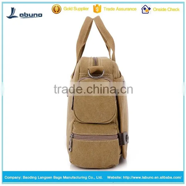 Most Popular England Style Canvas Business Handbag Briefcase Bag for Men photo-3