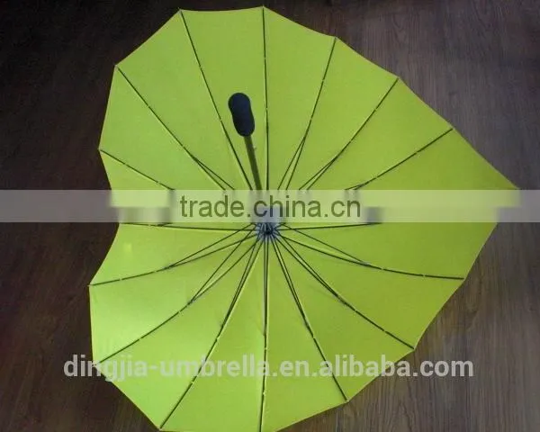 China Wholesale Advertising Cheap Heart Shape Rain Umbrella photo-3