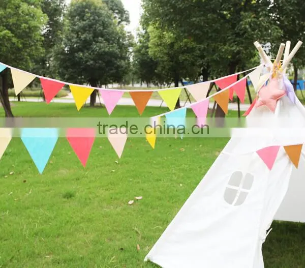 Felt Triangle Garland Decorations for Party Supplies photo-2