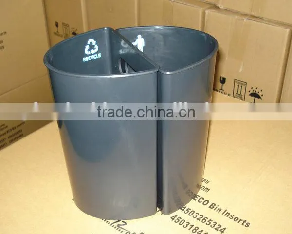 ABS Fire Resistant Plastic Twin Dustbin for Hotel photo-3