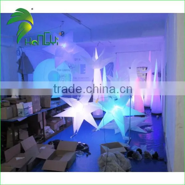 Hot Selling Inflatable Lighting Tower / Inflatable Light LED Star Decoration For Party