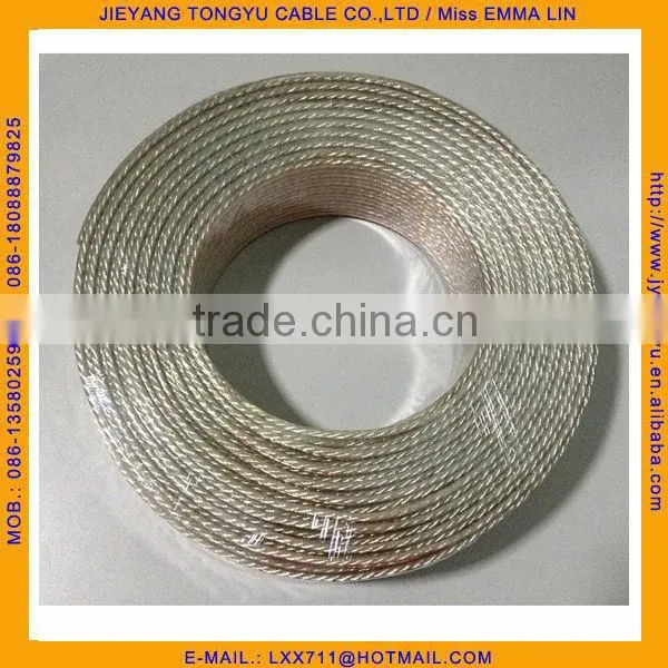 Pure Copper Crystal Speaker Cable Gold and Silver Copper Speaker Wire photo-2