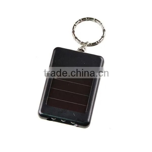 Solar Power Personalized LED Keychain Flashlight for Promotion photo-2