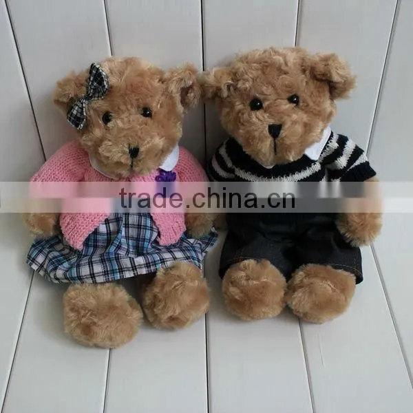 14" Plush Sweater Dressed Valentine Teddy Bear